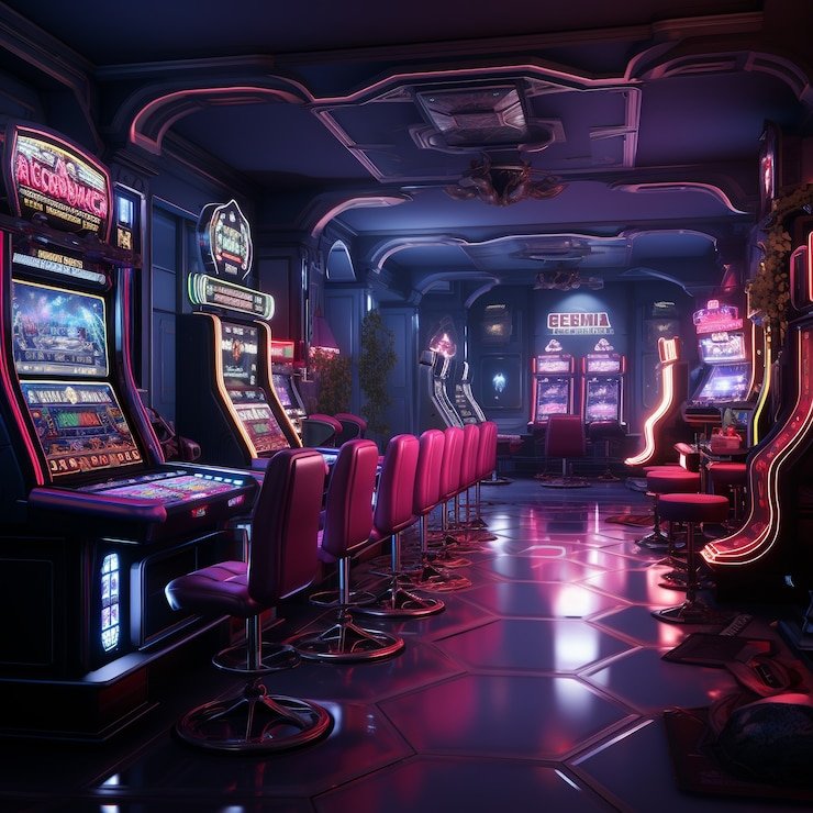 Meja casino bergaya klasik dengan dealer memimpin permainan blackjack secara langsung
